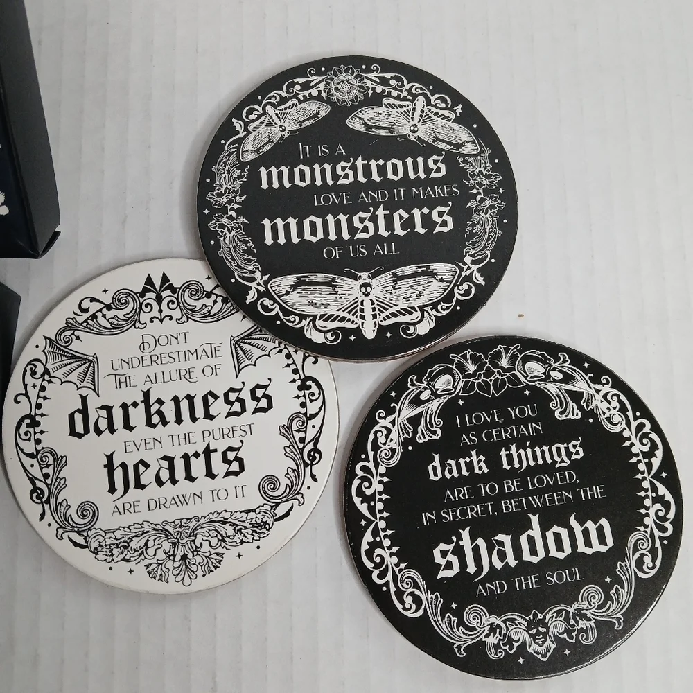 Owlcrate & Serpent & Dove Coaster Set Bundle Gothic Haunting Fairyloot New Item